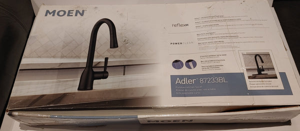 Moen Adler 87233BL robinet de cuisine a bec rétractable