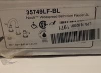 Robinet de salle de bain Delta Nicoli (Widespread  bathroom Faucet 2L) Modèle 35749LF-BL Noir Mat