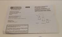 Robinet de salle de bain Delta Nicoli (Widespread  bathroom Faucet 2L) Modèle 35749LF-BL Noir Mat