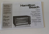 Four grille pain Hamilton Beach Modèle 31143