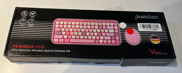 Clavier & souris sans fil - Perixx Modèle Periduo-713 sans-fil (Rose)