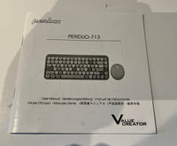 Clavier & souris sans fil - Perixx Modèle Periduo-713 sans-fil (Rose)