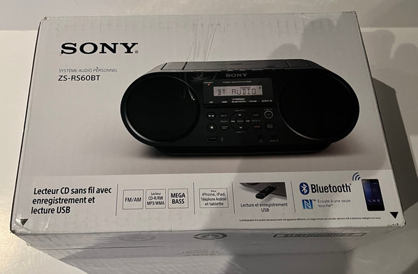 Sony - Système Audio Personnel Modèle : ZS-RS60BT (Noir)