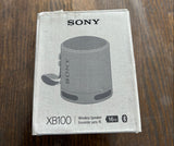 Sony Bluetooth Speaker Modèle XB100 – Gris pâle (XB100/H) sans le câble USB