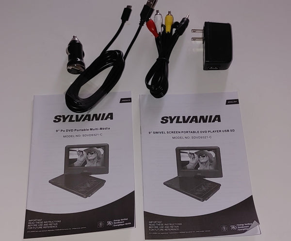 Sylvania - Lecteur DVD portable à écran pivotant 9