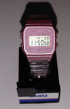 Montre Casio Rétro F-91W Rose pour femme (Bracelet en résine)
