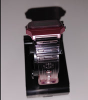 Montre Casio Rétro F-91W Rose pour femme (Bracelet en résine)