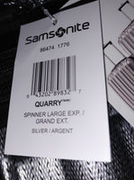 Samsonite Quarry - Valise de 27'' de couleur argenté extensible (Valeur d'environ 299.99$)