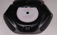 Sylvania Bluetooth Portable CD, Bluetooth, AM, FM radio boom box Model : SRCD1063BT-GRAPHITE