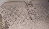 GoHome Couverture adulte de 15 lbs, 80''x 87'' (couverture de lit lourde queen ou king size avec 100% coton griss foncé)