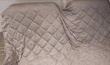 GoHome Couverture adulte de 15 lbs, 80''x 87'' (couverture de lit lourde queen ou king size avec 100% coton griss foncé)