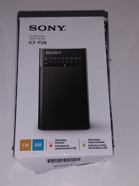 Sony Radio FM/AM portative Modèle ICF-P26