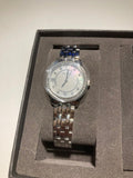 Ensemble-cadeau montre-bracelet et collier en acier inoxydable avec cristaux pour femmes de Bulova Modèle : 96X155